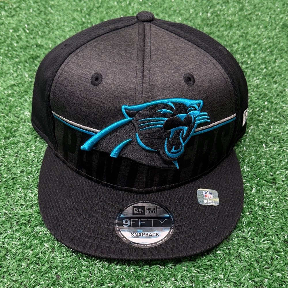 New Era Black and Teal Carolina Panthers 9FIFTY Snapback NWT
